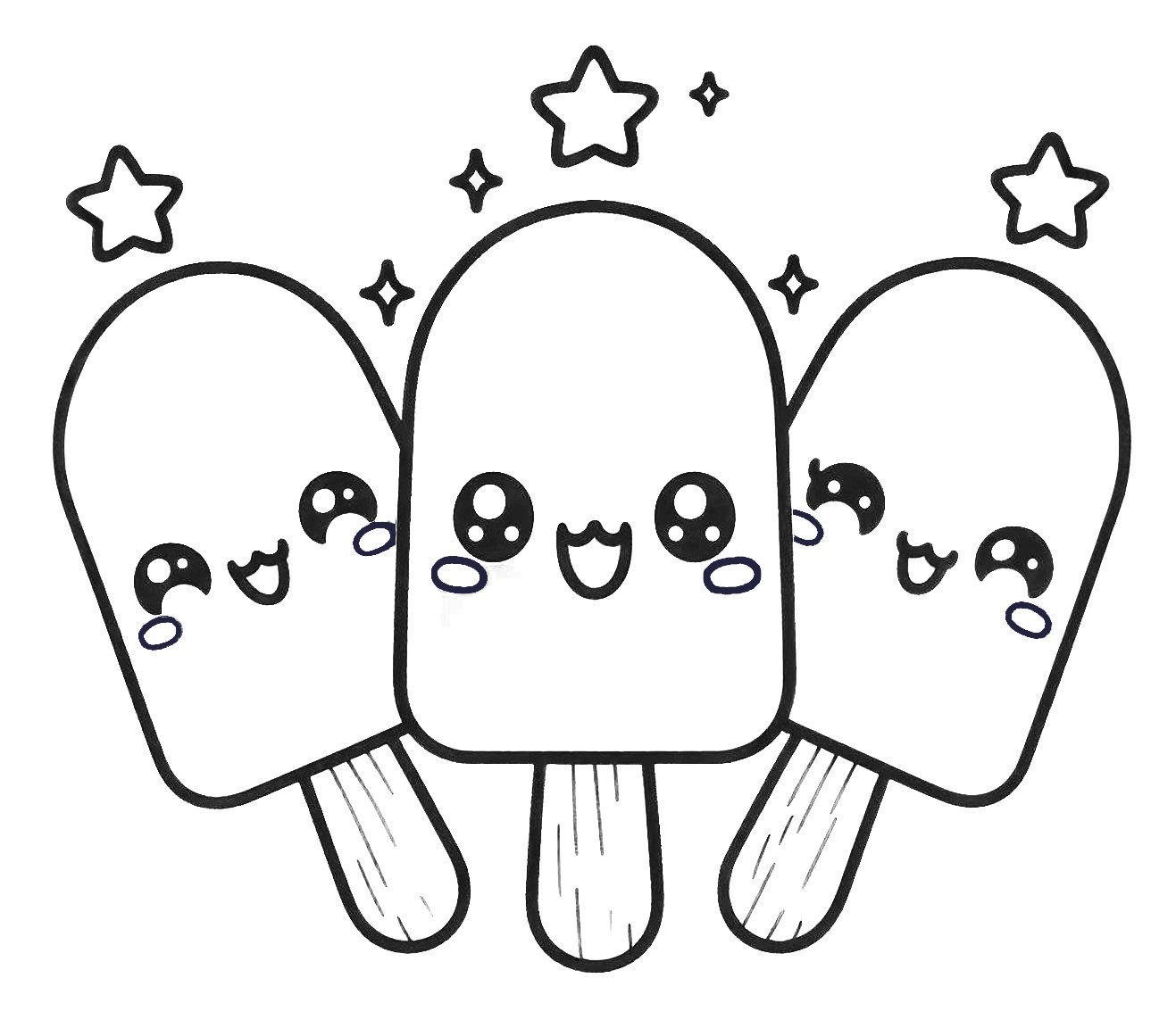 ice cream coloring page