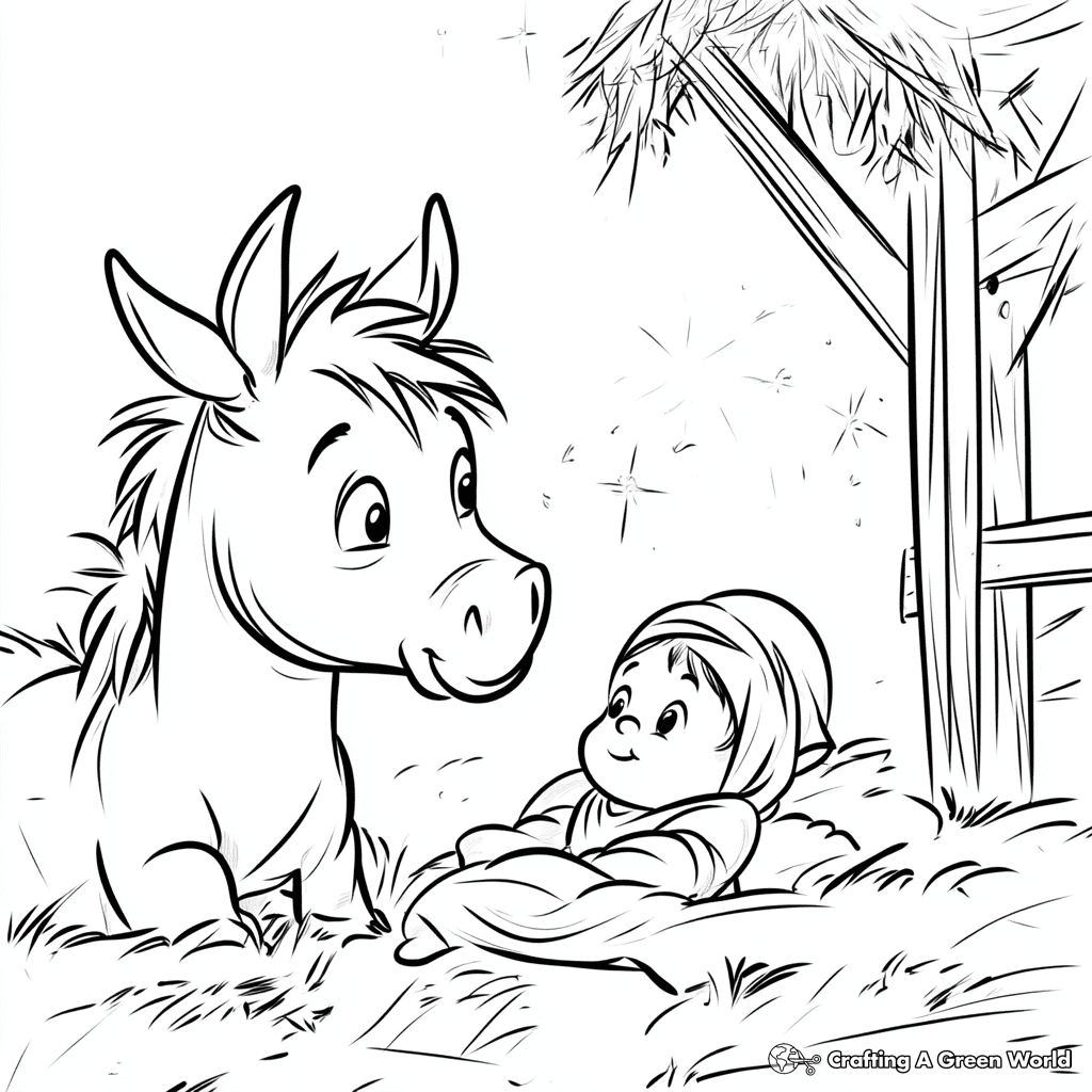 birth of jesus coloring page