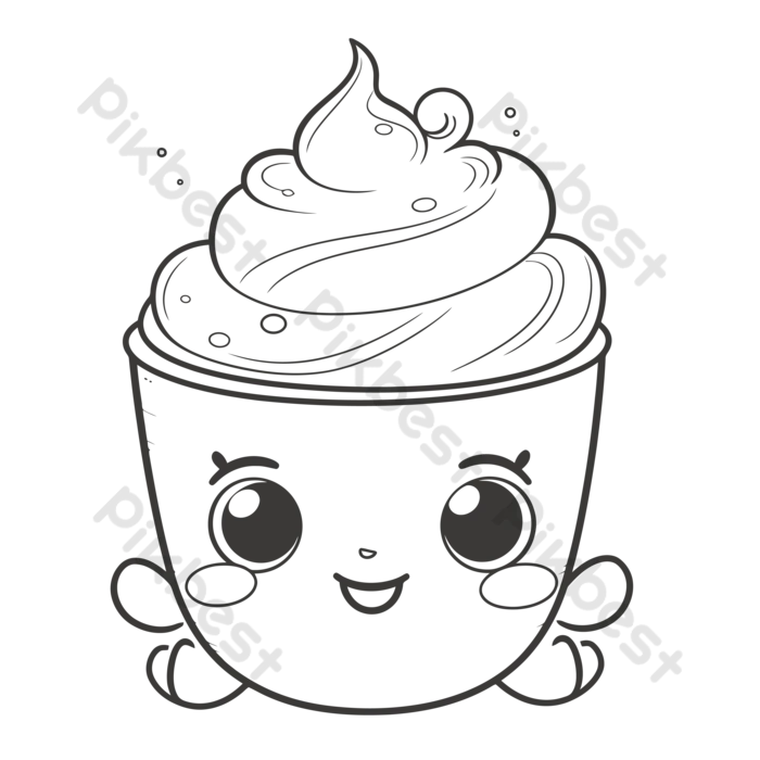 sorvete desenho para colorir