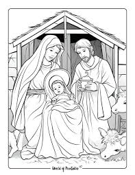 birth of jesus coloring page