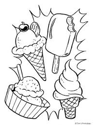 ice cream coloring page