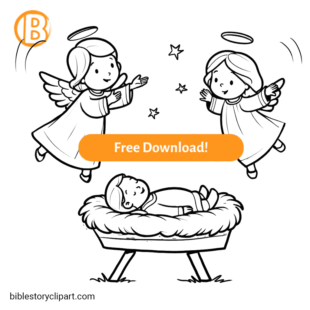 birth of jesus coloring page