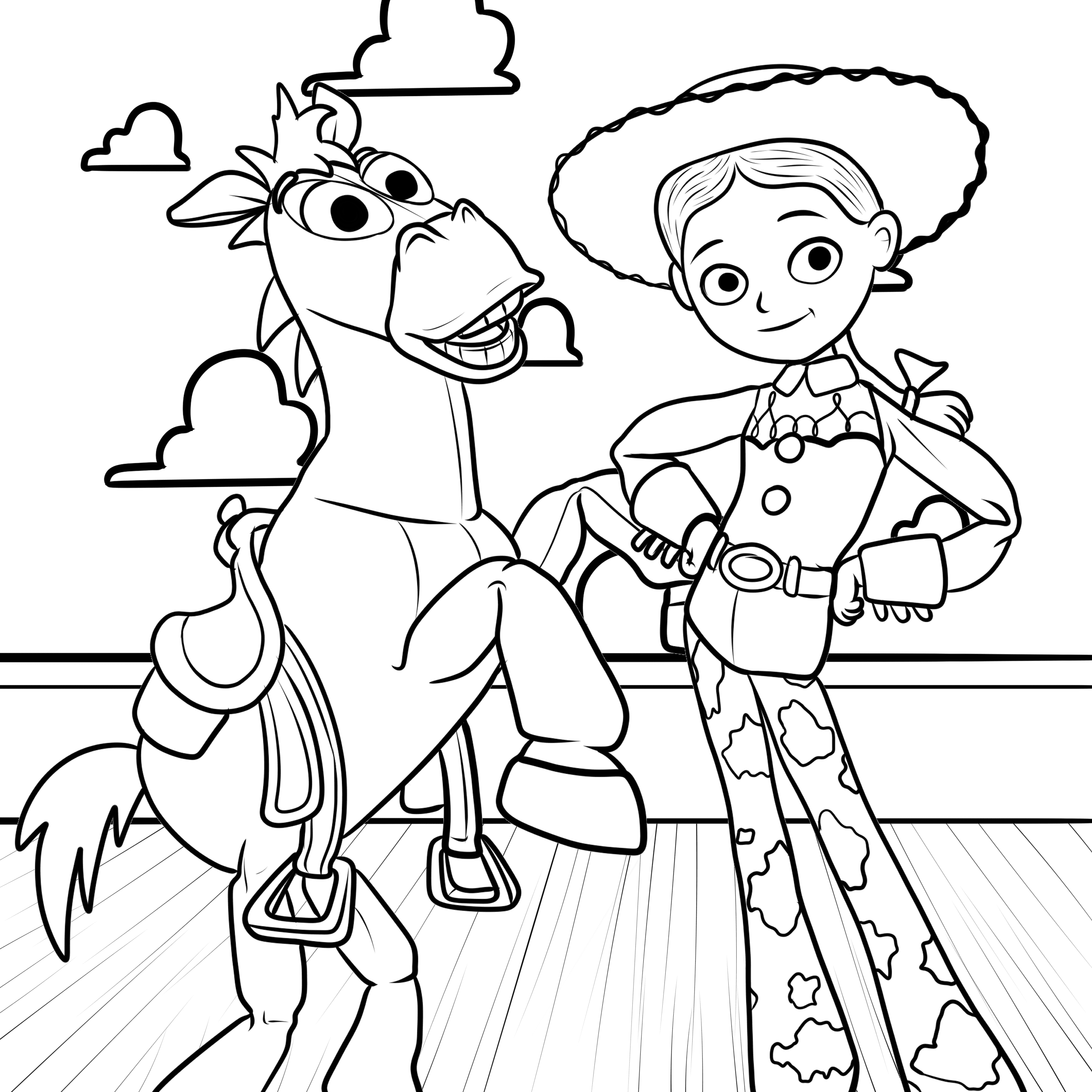 coloring page toy story