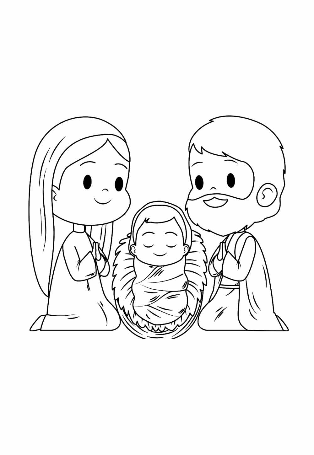 nascimento de jesus desenho para colorir