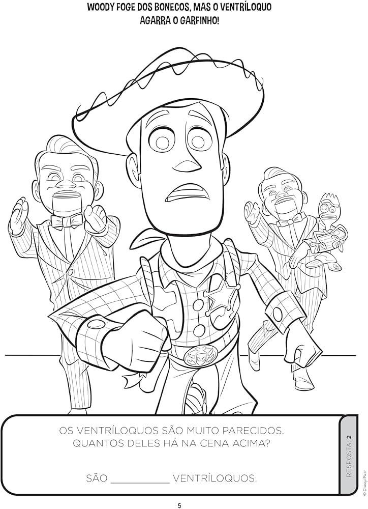 desenho para colorir toy story