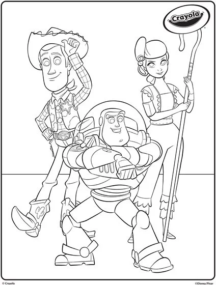 coloring page toy story