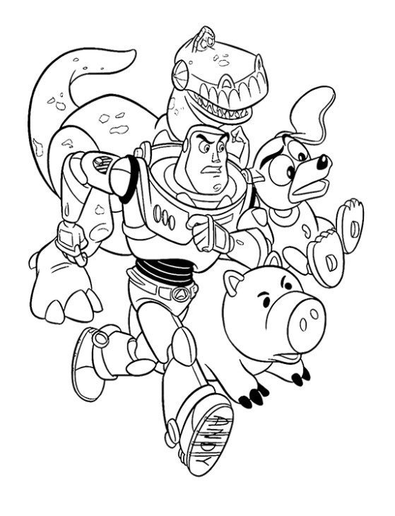 desenho para colorir toy story