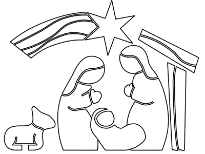 birth of jesus coloring page