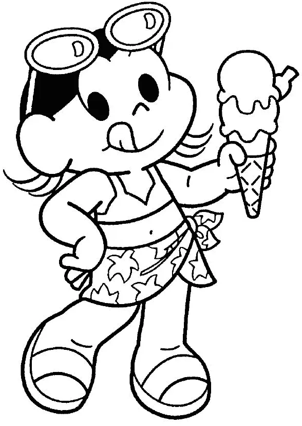 sorvete desenho para colorir